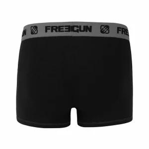 fashioniable FREEGUN Lot De 3 Boxers Homme Coton Gris 16